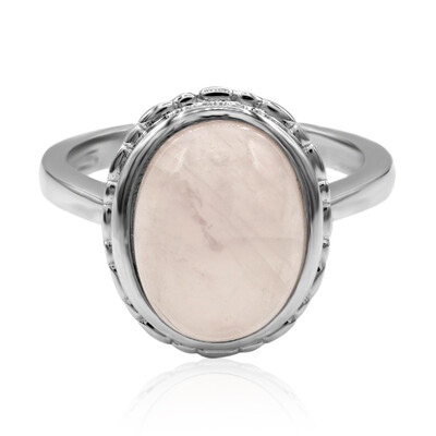 Zilveren ring met een rozen kwarts