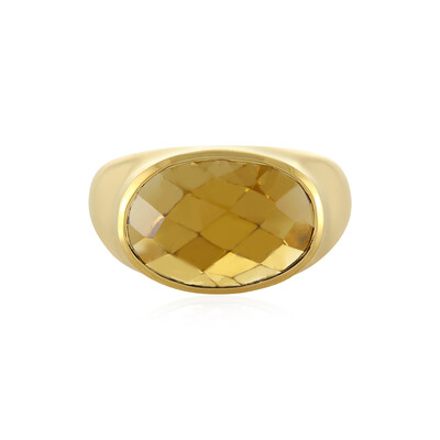 Zilveren ring met een champagne kwarts