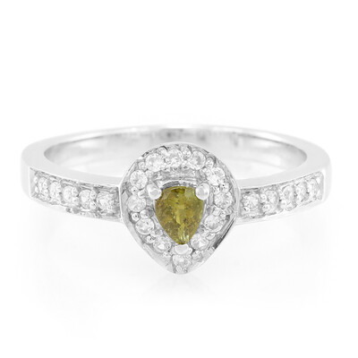 Zilveren ring met een koper toermalijn