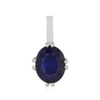 Gouden hanger met een Madagaskar Blauwe Saffier
