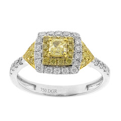 Gouden ring met een gele SI2 diamant (CIRARI)