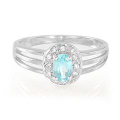 Zilveren ring met een Blauwe apatiet