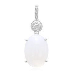 Zilveren hanger met een Turkse chalcedoon
