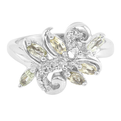 Zilveren ring met toermalijnen
