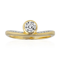 Gouden ring met een Diamant SI1 (G)