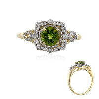 Gouden ring met een groene toermalijn (Adela Gold)