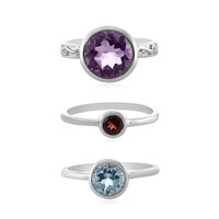 Zilveren ring met een lavendel amethist