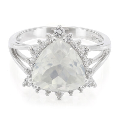 Zilveren ring met een eismaan kwarts