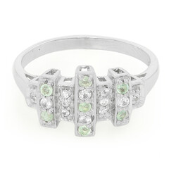 Zilveren ring met Paraiba toermalijnen