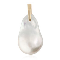 Gouden hanger met een zoetwater kweekparel