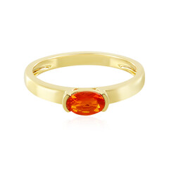 Zilveren ring met een vuur opaal