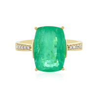 Gouden ring met een Ethiopische smaragd (AMAYANI)