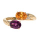 Gouden ring met een rhodliet (CIRARI)