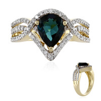 Gouden ring met een Braziliaanse indoliet (AMAYANI)
