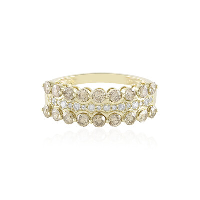 Gouden ring met I2 Champagne Diamanten (de Melo)