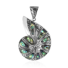 Zilveren hanger met Abalone schelpen (Art of Nature)