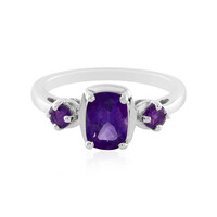 Zilveren ring met een amethist