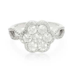 Zilveren ring met zirkonen
