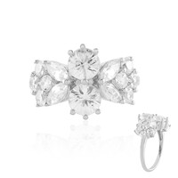 Zilveren ring met zirkonen (de Melo)