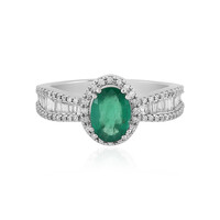 Gouden ring met een Zambia-smaragd