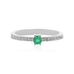 Zilveren ring met een Ethiopische smaragd