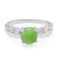 Zilveren ring met een keizerlijk chrysopraas