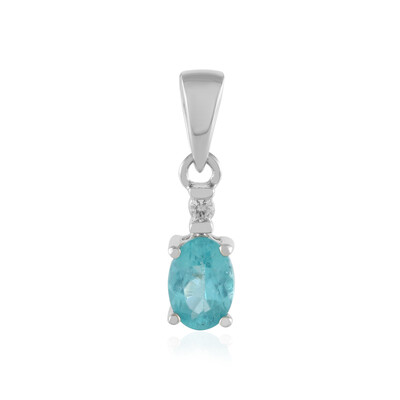 Zilveren hanger met een Blauwe apatiet