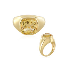 Zilveren ring met een citrien