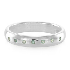 Zilveren ring met alexandrieten