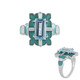 Zilveren ring met een hemel-blauwe topaas (Adela Silber)