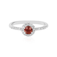 Zilveren ring met een roze zirkoon