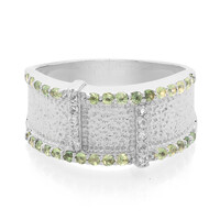 Zilveren ring met alexandrieten