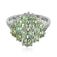Zilveren ring met Paraiba toermalijnen