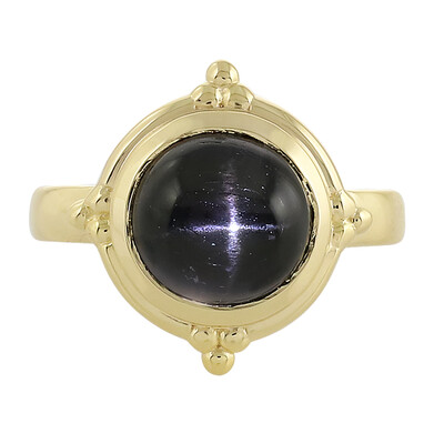 Zilveren ring met een Indische Ster Diopsied