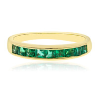 Gouden ring met AAA Zambia smaragden (CIRARI)