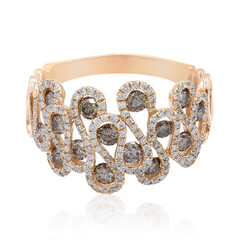 Gouden ring met SI Chocolade Diamanten (CIRARI)