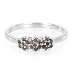 Zilveren ring met Fancy diamanten