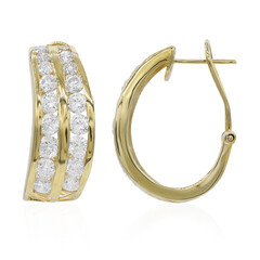 Gouden oorbellen met I1 (H) Diamanten (CIRARI)