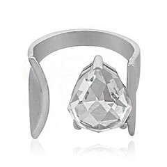 Zilveren ring met een witte kwarts (TPC)