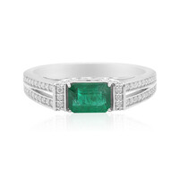 Gouden ring met een Zambia-smaragd