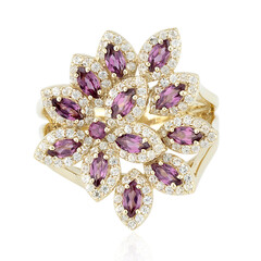 Gouden ring met rhodolieten (Adela Gold)