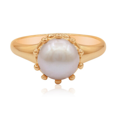 Zilveren ring met een zoetwater kweekparel (TPC)