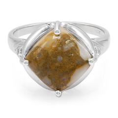 Zilveren ring met een dinosaurus kwarts