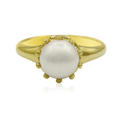 Zilveren ring met een zoetwater kweekparel (TPC)