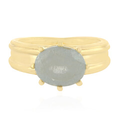 Zilveren ring met een aquamarijn