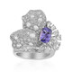 Gouden ring met een paarse saffier (CIRARI)