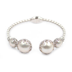 Zilveren armband met Mabe parels (Dallas Prince Designs)
