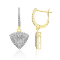 Gouden oorbellen met Diamanten SI2 (G)
