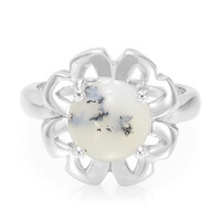 Zilveren ring met een dendrieten agaat
