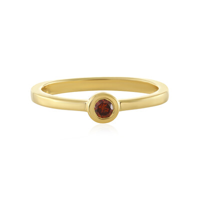 Zilveren ring met een I3 Rode Diamant